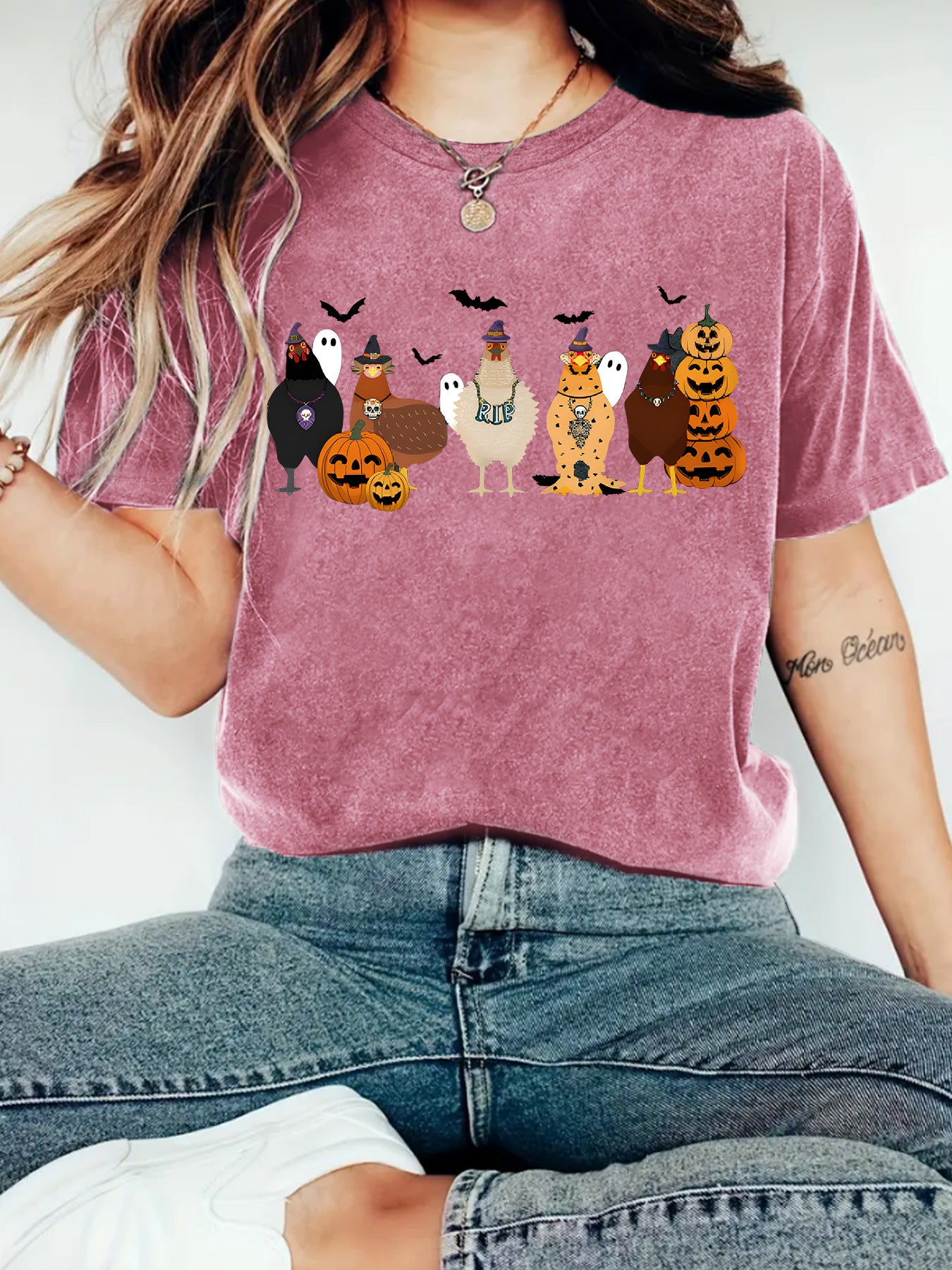 round-neck short sleeve